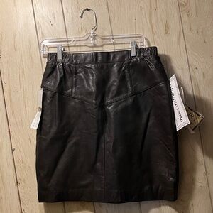 Genuine Lamb Leather skirt new with tags & excellent condition